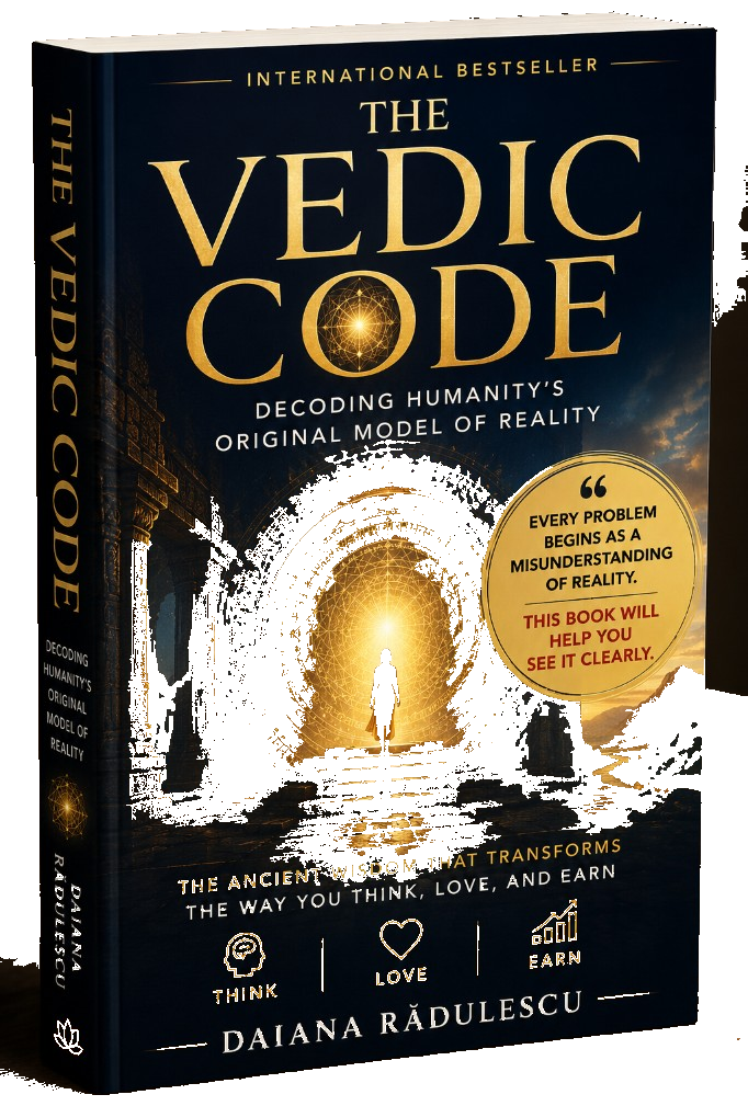 The Vedic Code by Daiana Rădulescu — hardcover book cover