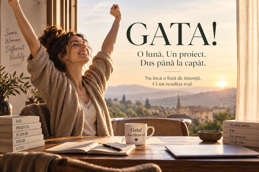 GATA! — O lună. Un proiect. Dus până la capăt.